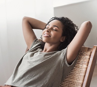 Patient in State College resting for osseointegration